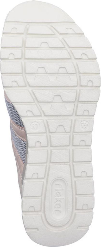 Rieker Damen Sneaker Schlupfschuh Zugband auftrittsdämpfend M6061, Größe:42 EU, Farbe:Rosa
