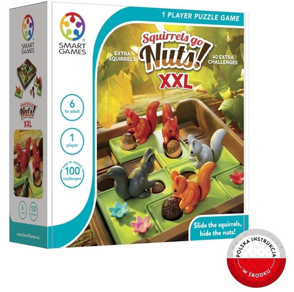 Smart Games Squirrels Go Nuts! XXL (ENG) IUVI Game Zdjęcie produktu 