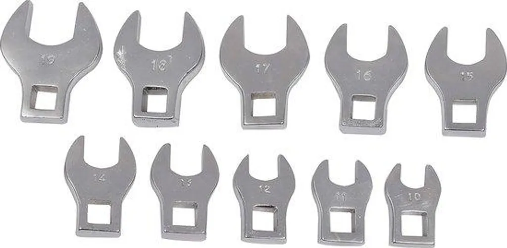 Coffret de douilles carrées 9,52 mm lot de 10 clés pour serrage manuel