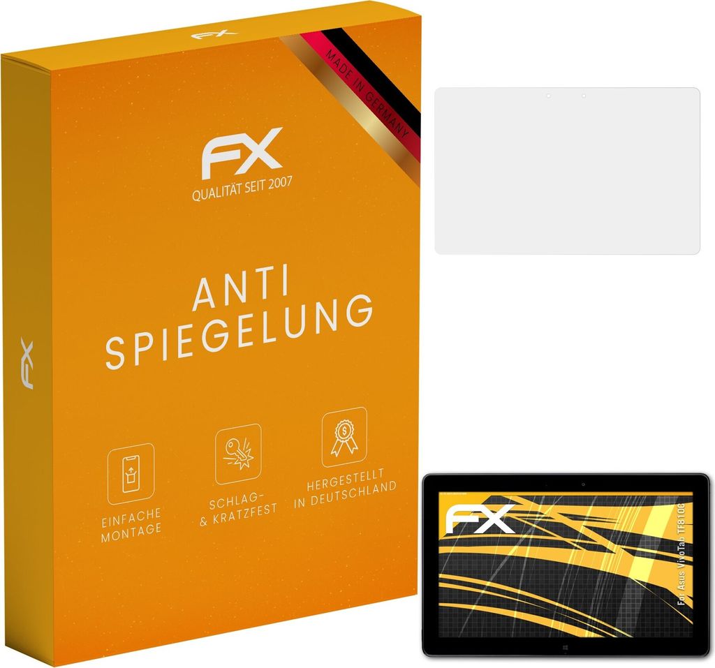 atFoliX FX-Antireflex 2x Schutzfolie kompatibel mit Asus VivoTab TF810C Displayfolie