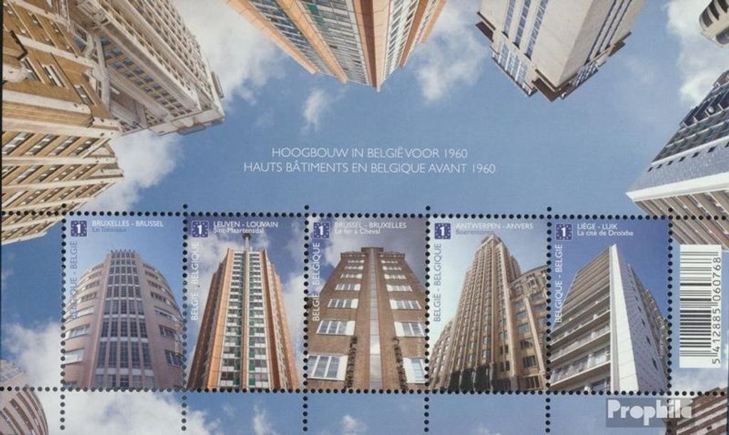 Briefmarken Belgien 2010 Mi Block153 (kompl.Ausg.) postfrisch Architektur