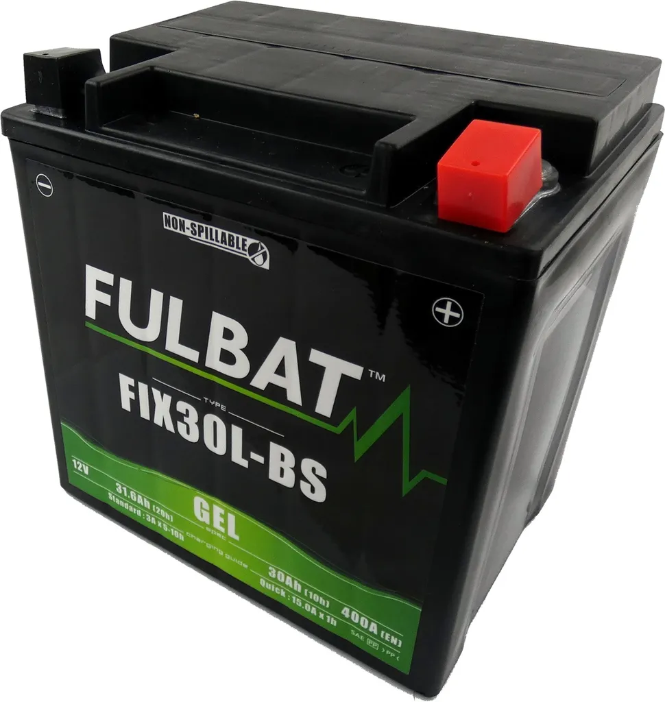 Batterie FULBAT FIX30L-BS GEL 12V 30Ah pour Motos et Quads Puissants