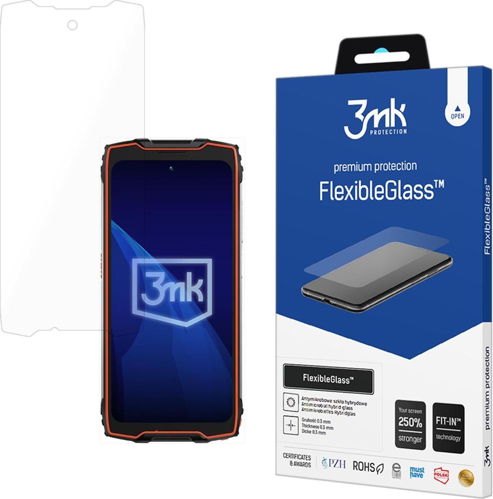 3mk Display Hybridglas FlexibleGlass für Blackview BV9300 Pro 0,3mm 7H