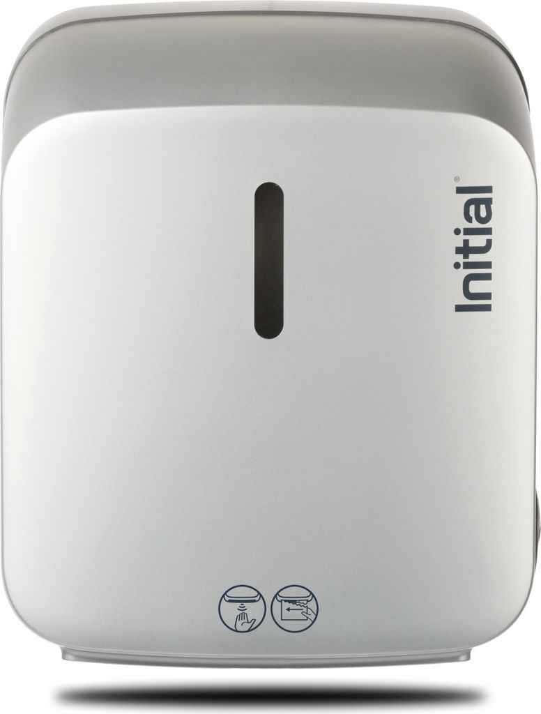 Papierrollenspender Signature ShortCut SENSOR, berührungslos, antibakterielles Gehäuse, Weiß und Silber, Rentokil INITIAL : Farbe - Silber Farbe...