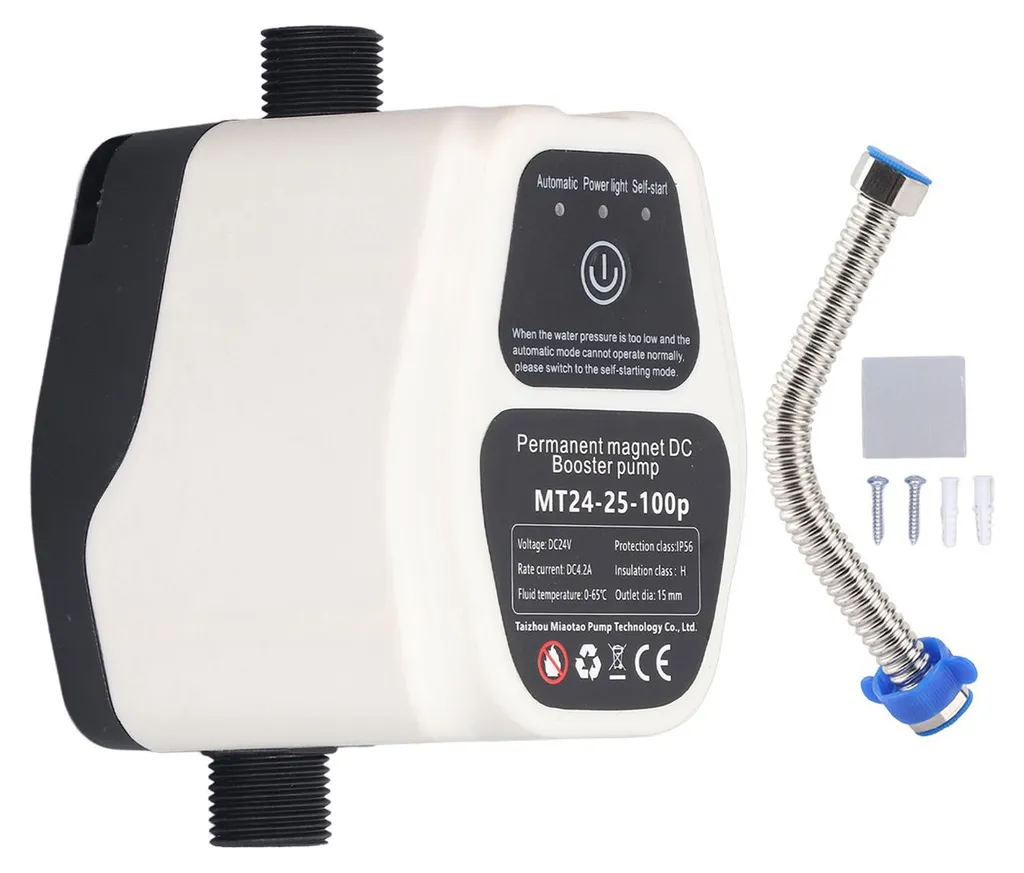 Améliorer la pression d'eau avec cette pompe de surpression 24V 100W EU