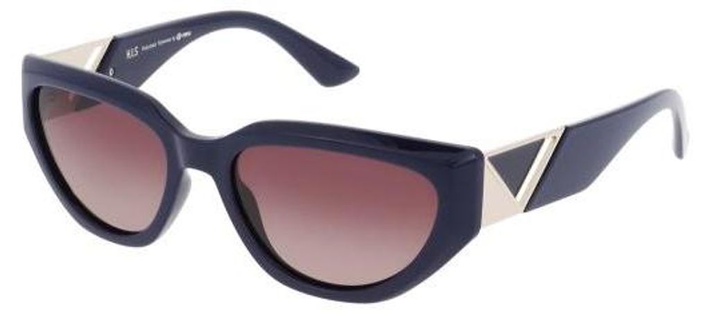 Damen Sonnenbrille HPS68111 Katzenauge Vollrand Braun, Glasbreite 55mm, Stegbreite 18mm