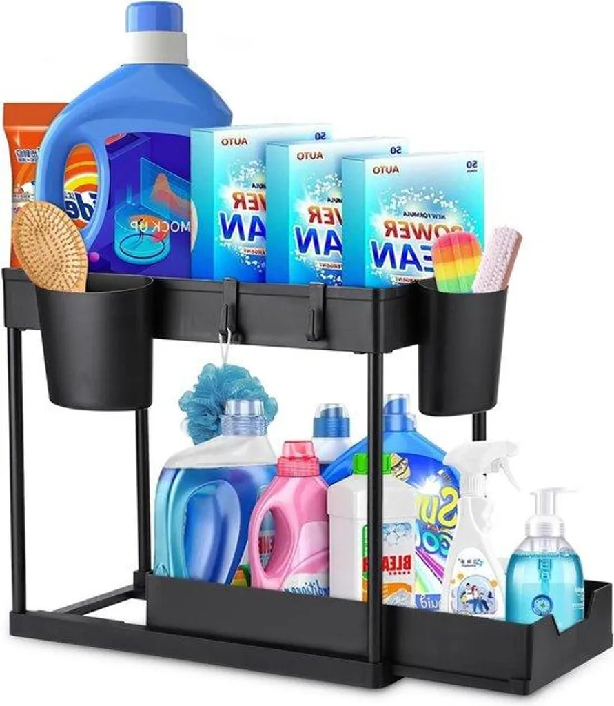Support de rangement épices et tiroirs pour organisation de placard cuisine