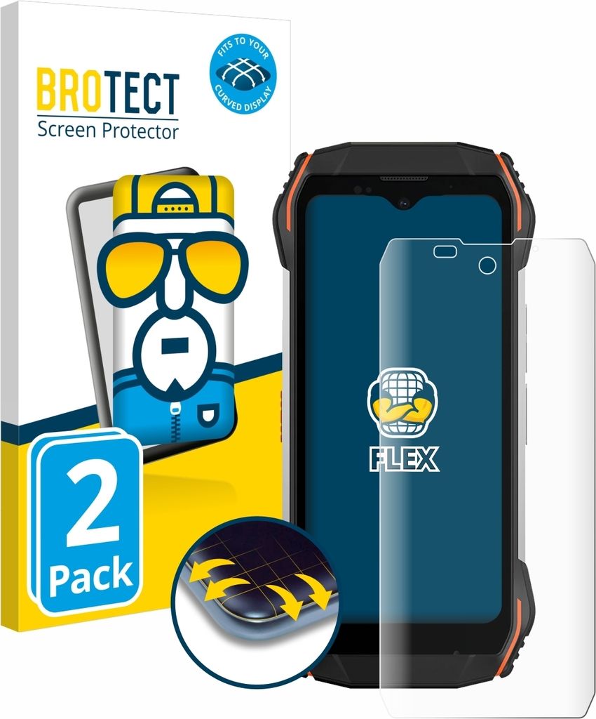 2x BROTECT Fullscreen Schutzfolie für Blackview N6000 Displayschutz Folie Fullcover Klar Transparent