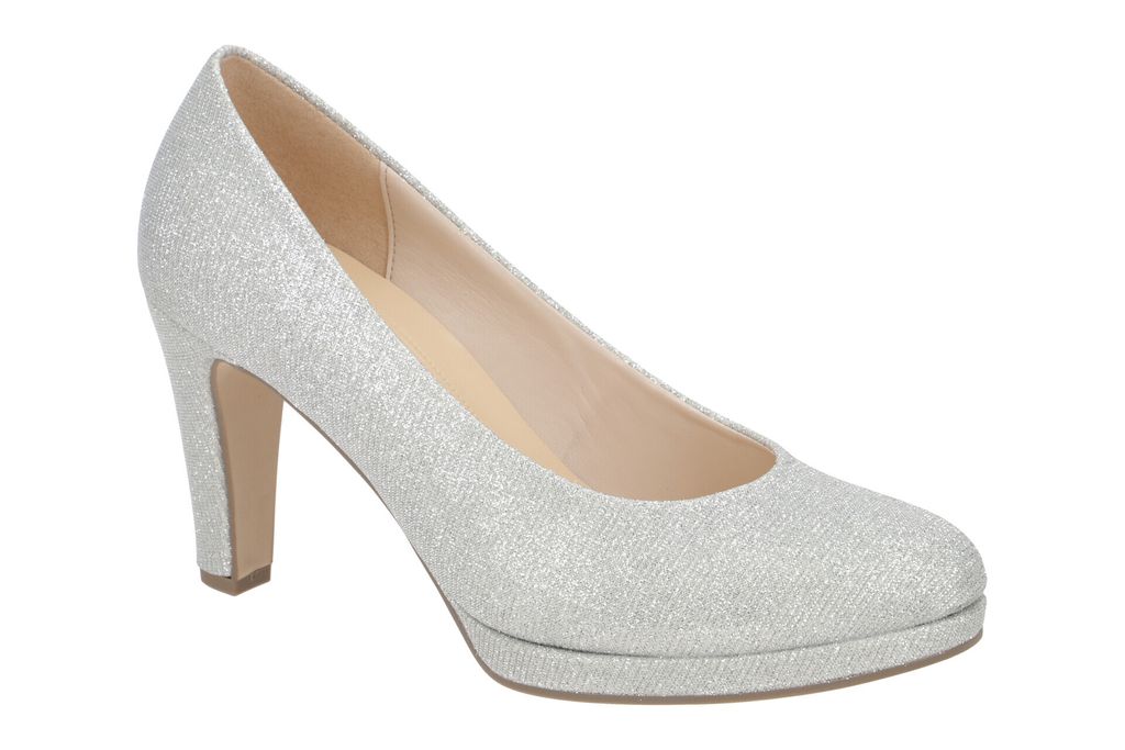 Gabor 01.270 Damenschuhe - Pumps silber Elegant NEU Produktbild 