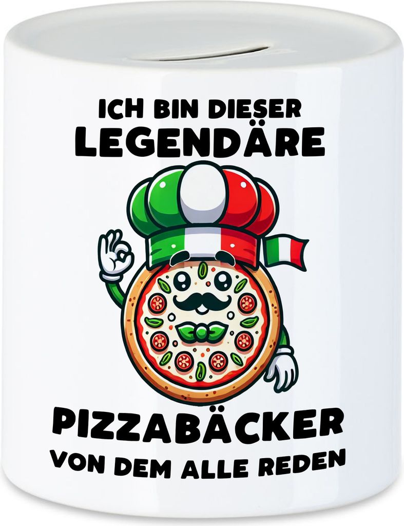 Pizzabäcker Spardose Pizza Pizzaliebhaber Italien Legendäre Pizzabäcker Pizzeria