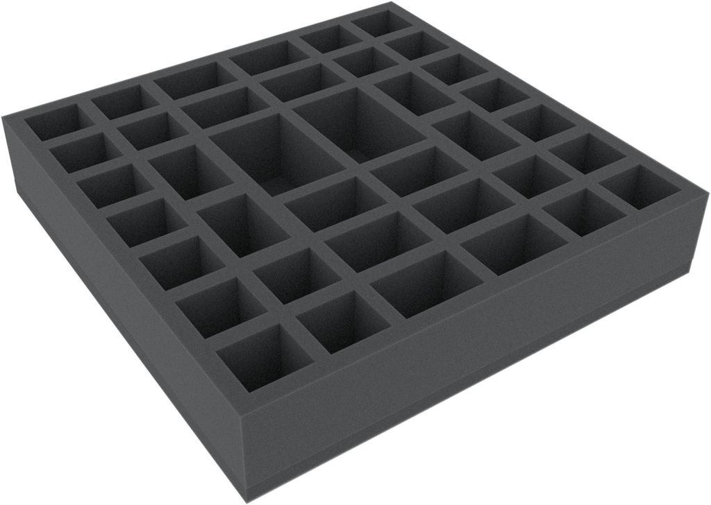 55 mm Schaumstoffeinlage für Imperial Assault mit 38 Fächern
