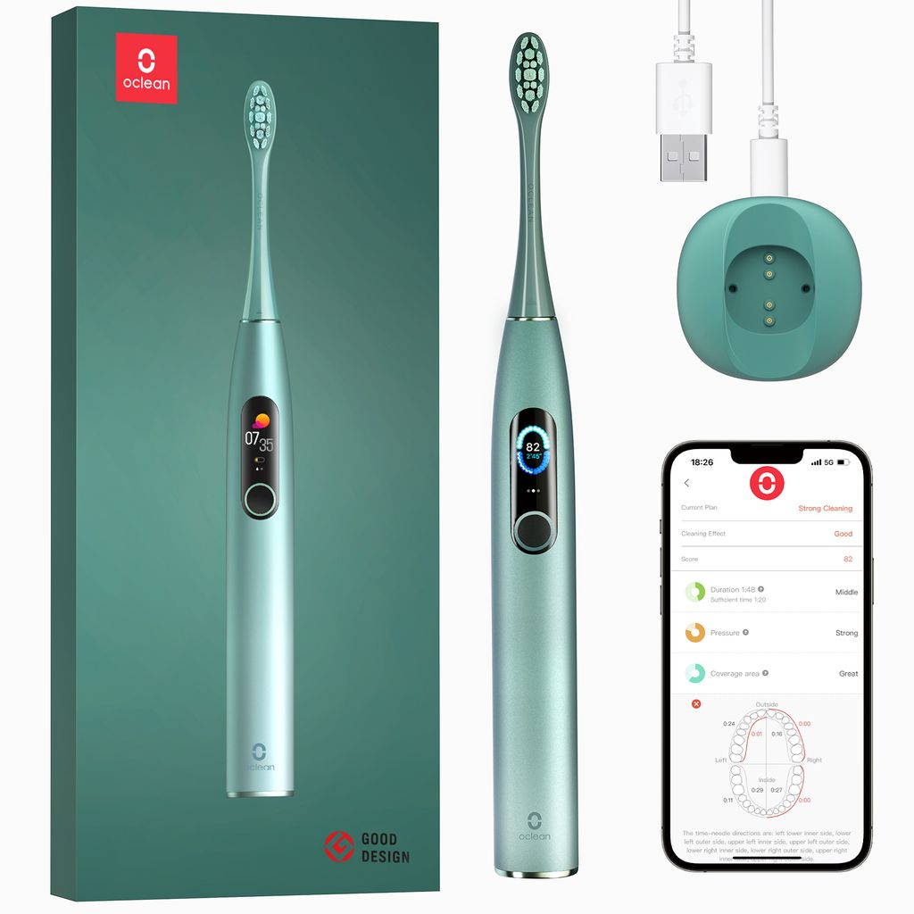Oclean X Pro Intelligente Sonic Zahnbürste 3 Putzprogramme Produktbild 28