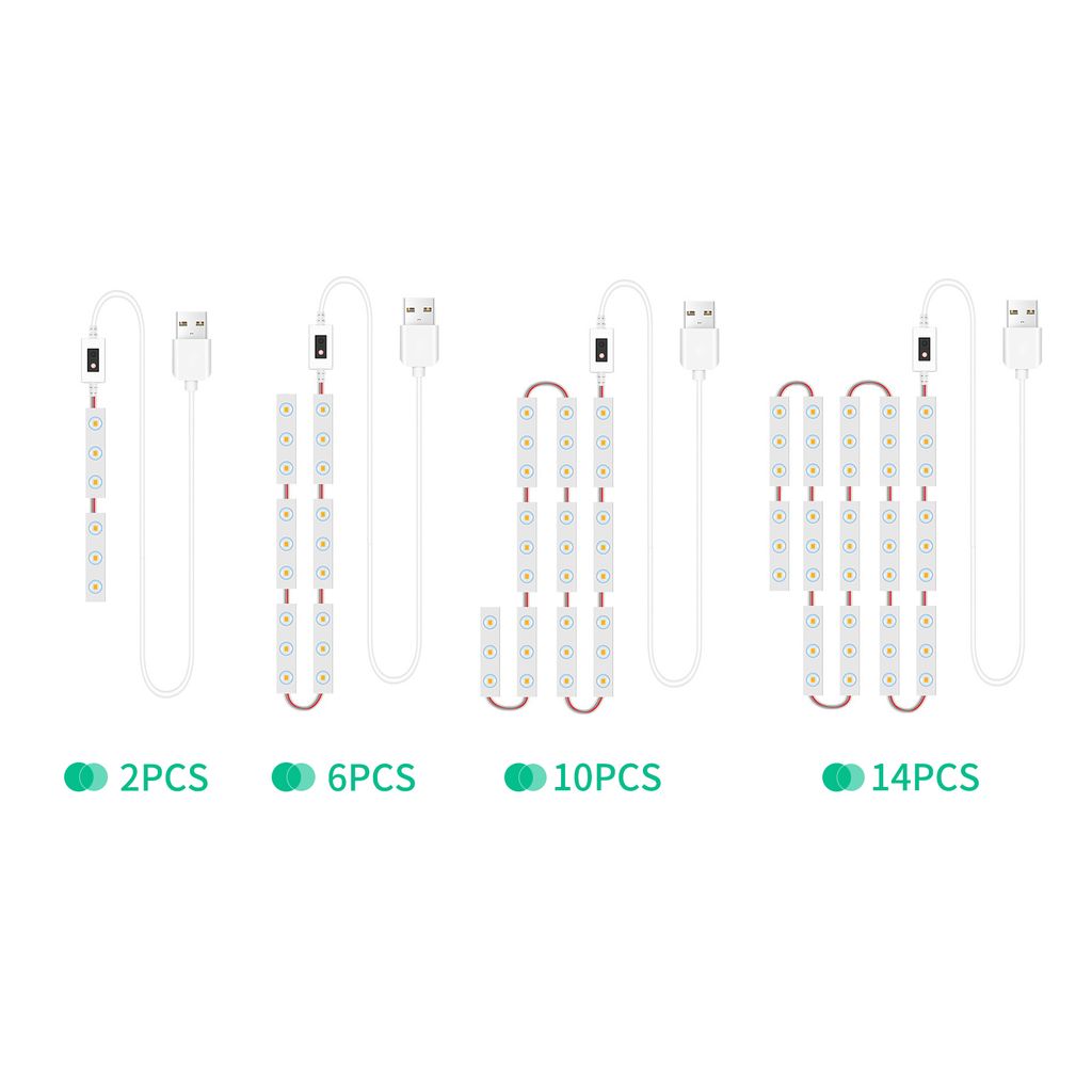 14 STUeCKE LED světla pro make-up v zrcadle Smart Sensor Obrázek produktu 2