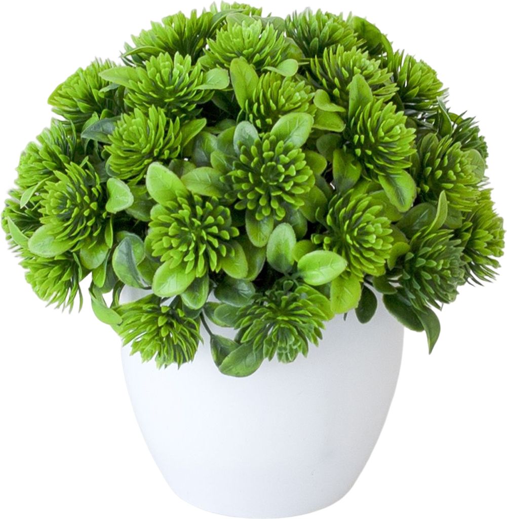 Realistische künstliche Pflanze energiegeladene dekorative lebendige UV-resistente Desktop-Ornament Fake Bonsai Office Decor-C