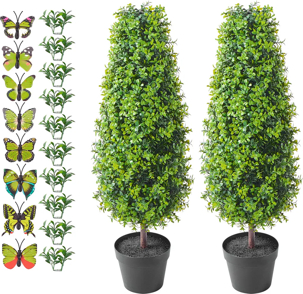 SucceBuy Bosso Artificiale 2 Pezzi 91cm | Crea il tuo Angolo Verde
