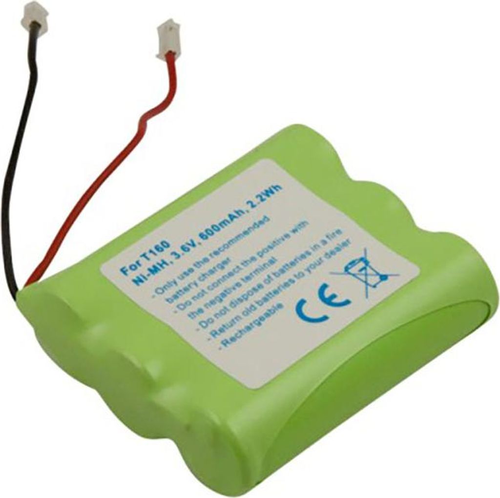 Avizar, Universeller NiMH Akku 600mAh für Panasonic Philips Sanyo Telefon 3,6V, Grün