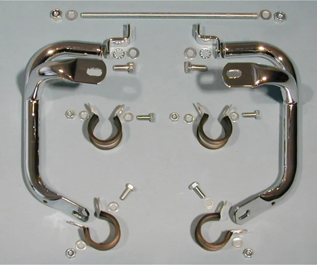 Crashbar de protection moteur Honda CB en acier chromé signé Fehling