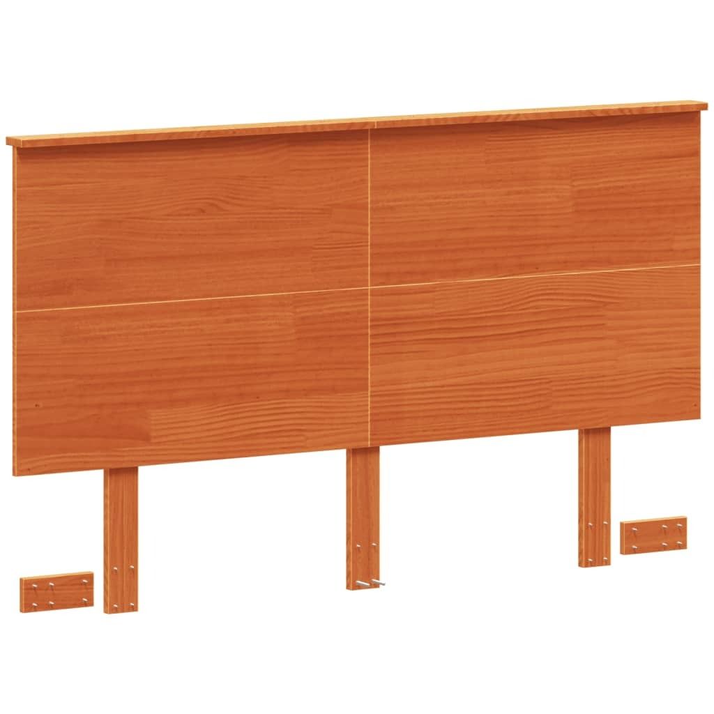 Kopfteil Wachsbraun 120 cm Massivholz Kiefer