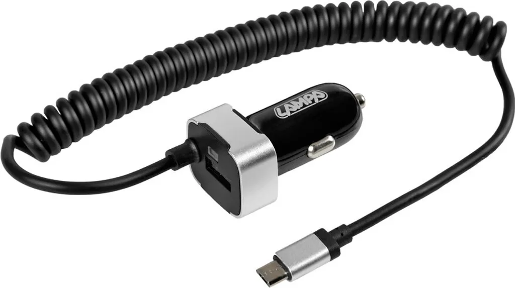 Caricabatterie Lampa Micro-USB con 1 porta USB - Ricarica rapida - 2400 mA - 12/24 V