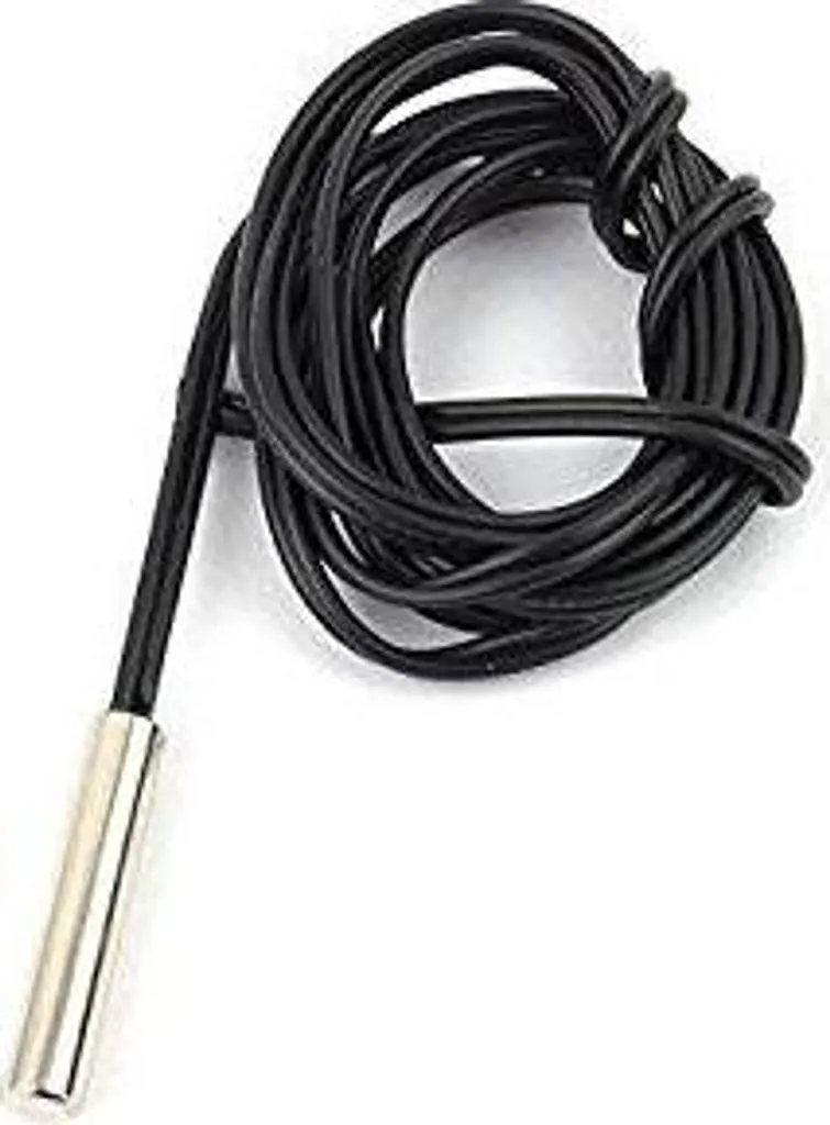 Termistore NTC 10 kΩ 5% Sonda Inox 5x25mm Cavo 1m Lotto Professionale