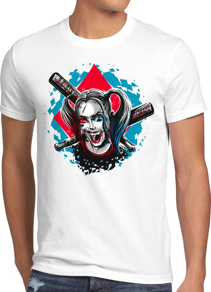 A.N.T. Harley Q Herren T-Shirt joker punk baseball