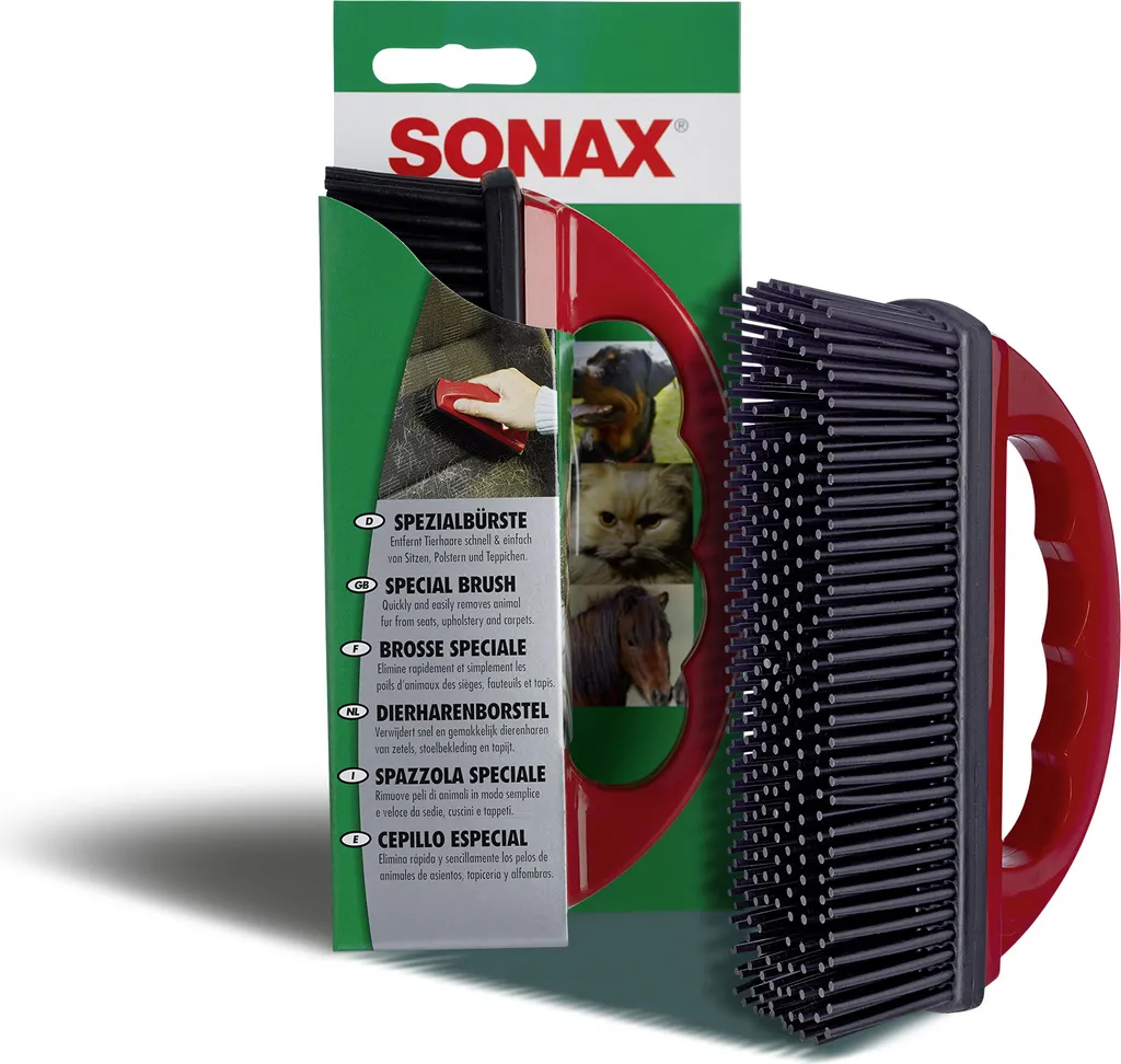 Spazzola SONAX Pet Hair Remover | Rimozione Rapida Peli Animali Auto