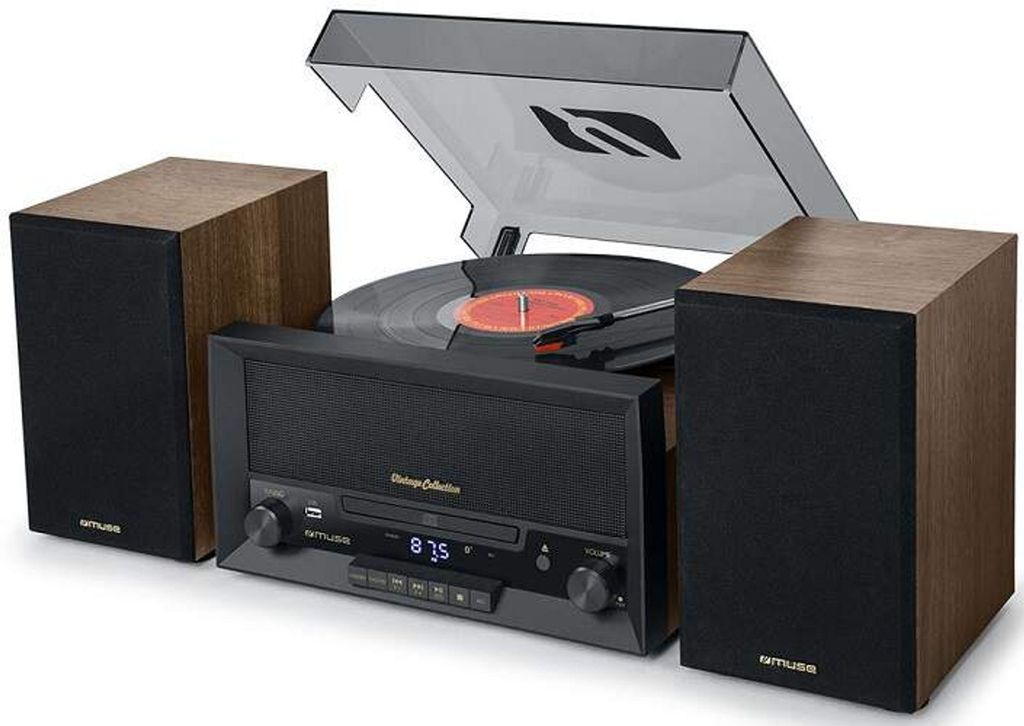 Mini-chaîne noir avec bluetooth - Muse - MT120MB - Image du produit 