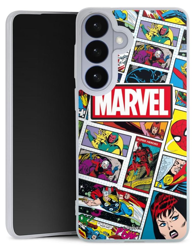 DeinDesign Slim Hülle für Samsung Galaxy S26 Silikon Case Ultra Dünn Handyhülle Comic Muster Marvel
