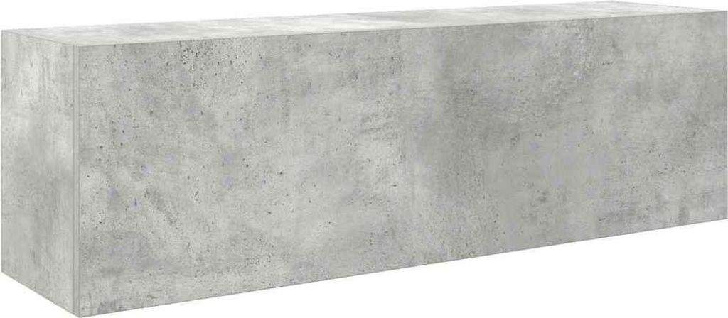 Bad-Wandschrank Betongrau 100x25x30 cm Holzwerkstoff