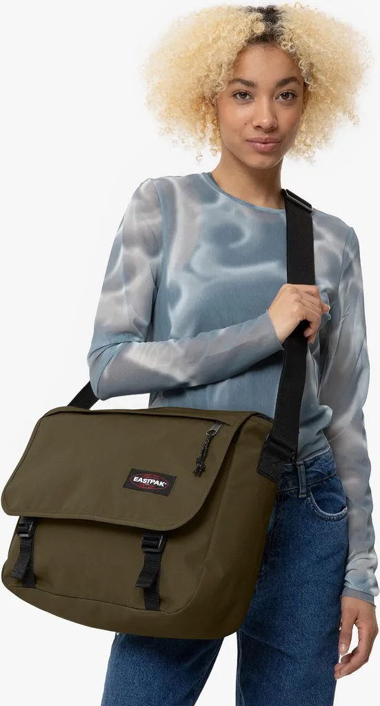 Eastpak Delegate + Sacoche PC portable extensible Army Olive robuste