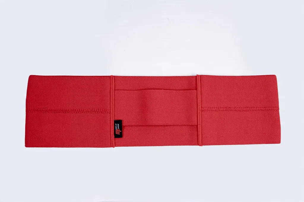 Manches de développé-couché rouges pour musculation et powerlifting