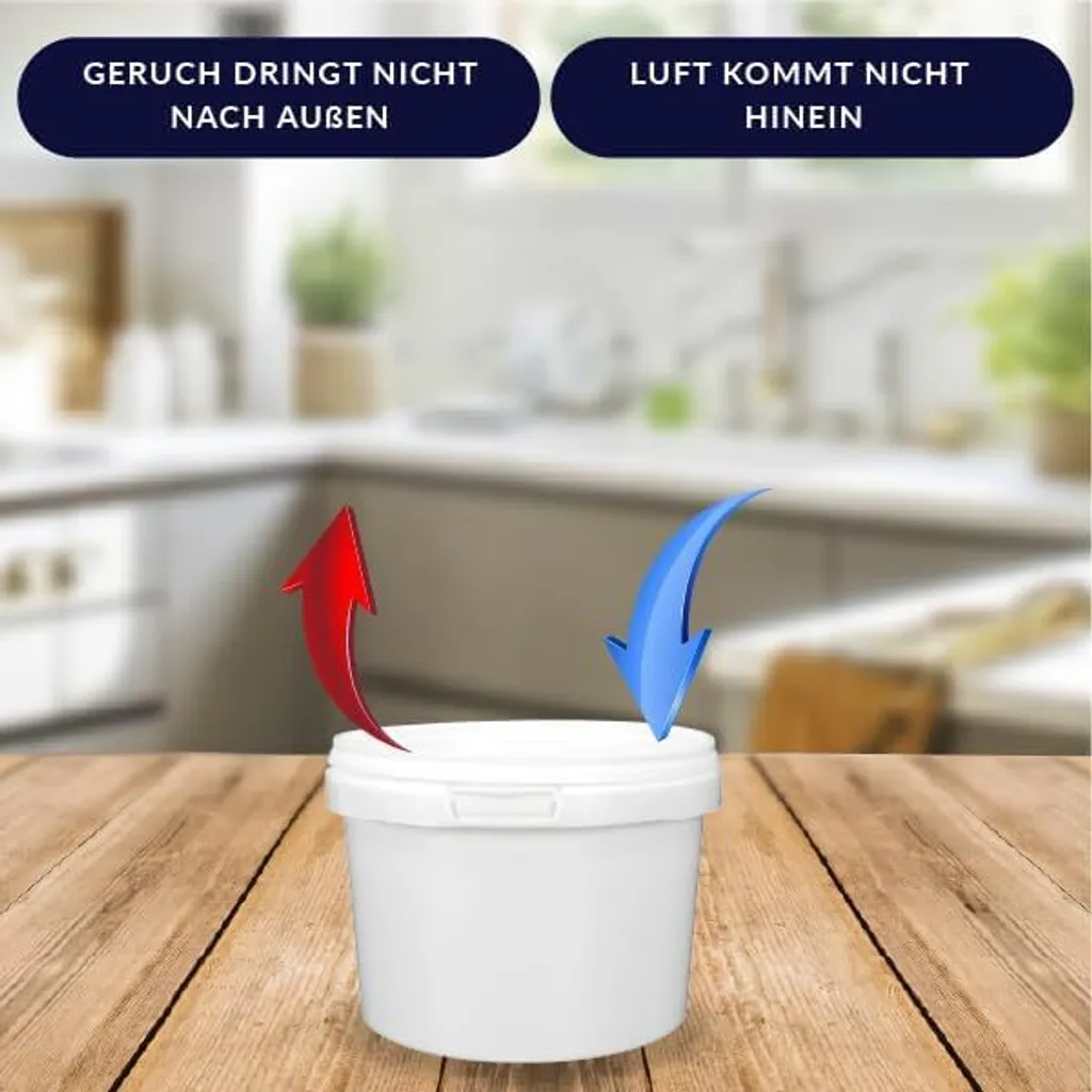 100 Contenitori BenBow 0,5L Professionali Bianchi - Resistenti e BRC - 5