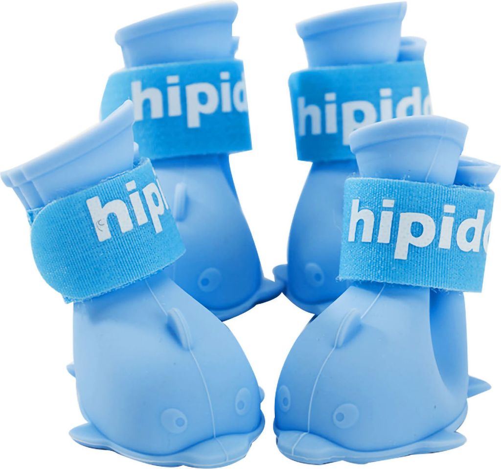 Haustierstiefel, sš¹?e Cartoon-Regenschuhe aus Silikon fš¹r Hunde, wasserdicht, mit Haken und Schlaufe fš¹r Pommerschen, Bichon, Teddy