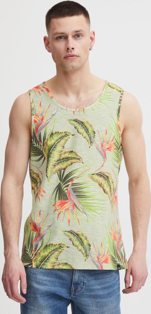 Blend BHTros Herren Tank Top mit Print Rundhals-Ausschnitt All-Over-Print hochwertige Baumwoll-Qualität