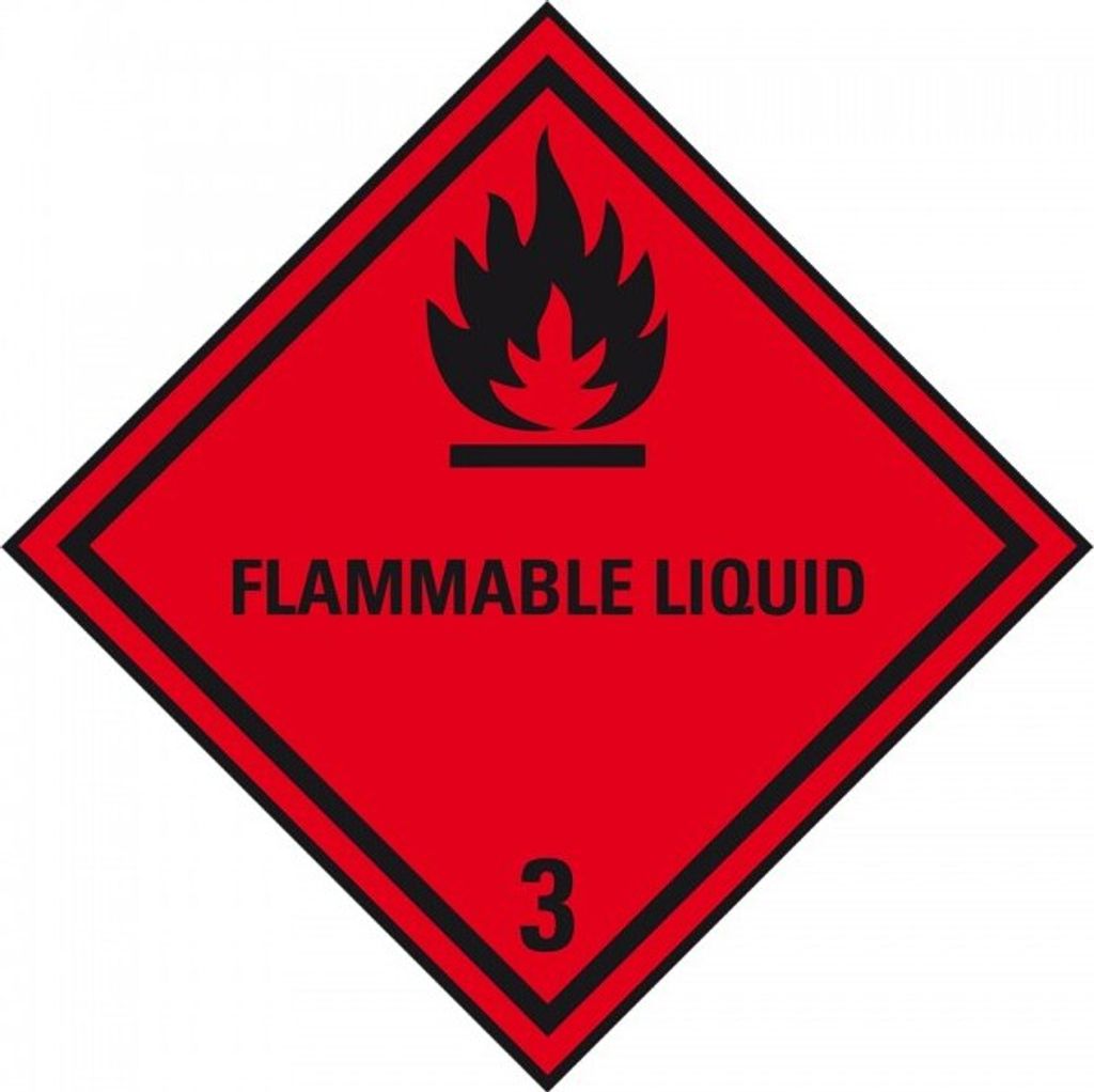 Dreifke Aufkleber I Verpackungskennzeichen Kl. 3 - Flammable Liquid, Folie, ...