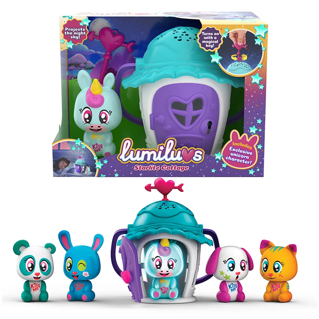 Veilleuse maison Lumiluvs avec figurine licorne interactive et sons - 2