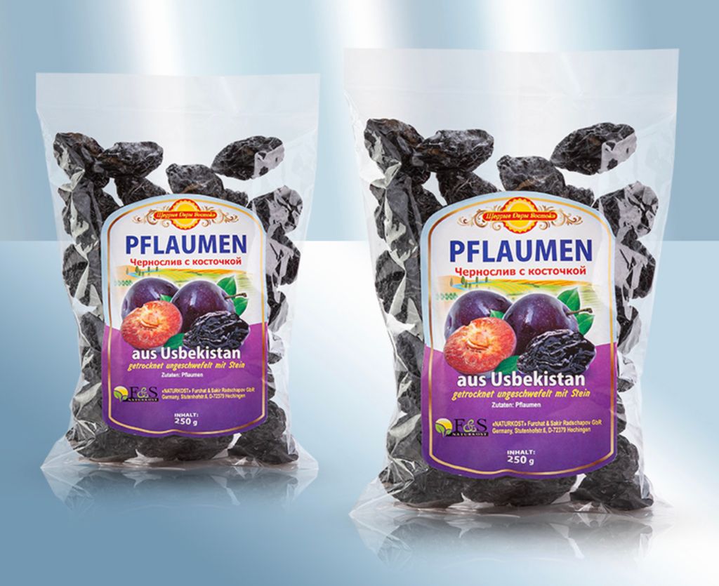 Pflaumen mit Stein, getrocknet 250g Produktbild 