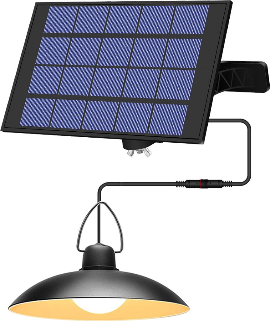 Solarlampe Außen Solar Hängelampe Warmweiß IP65 Produktbild 1