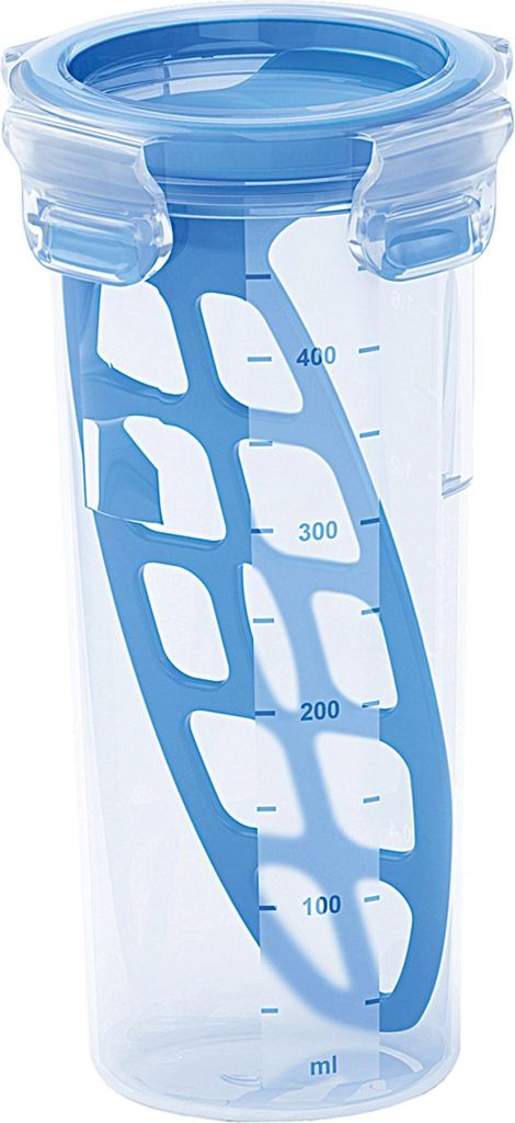 EMSA CLIP & CLOSE Rund Karaffe 0,5 l Blau, Transparent 1 Produktbild 