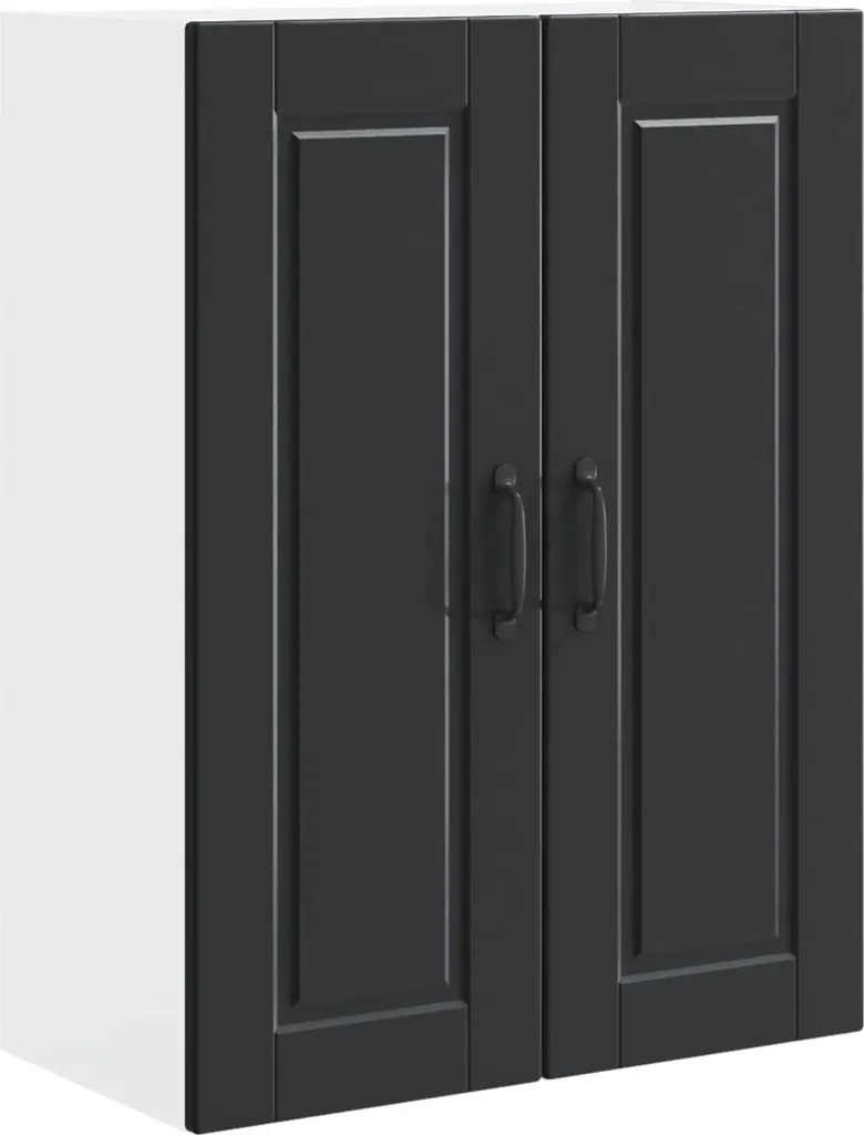 vidaXL Mobile Cucina Nero 60x31x80cm - Dispensa Salvaspazio Robusta