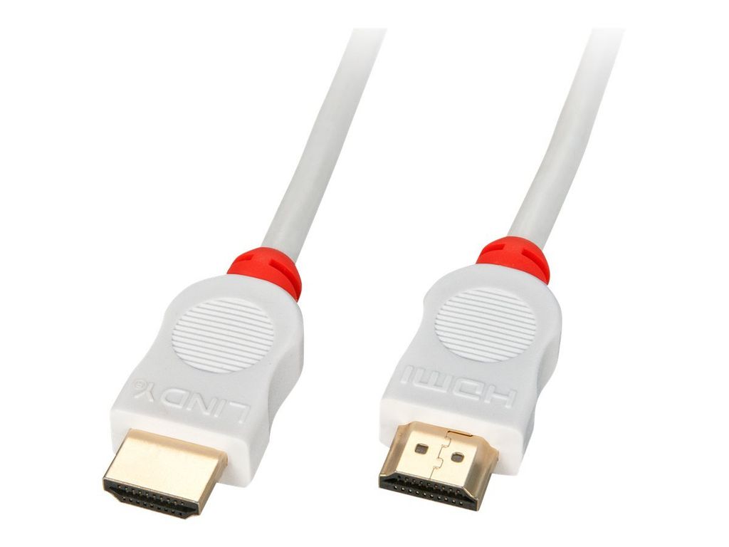 LINDY HDMI High Speed Kabel weiß 3m Produktbild 