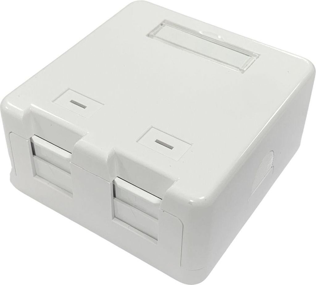 Lanview Eckmontagebox für 2 RJ45-Buchsen, Modell 47240, LVN127767