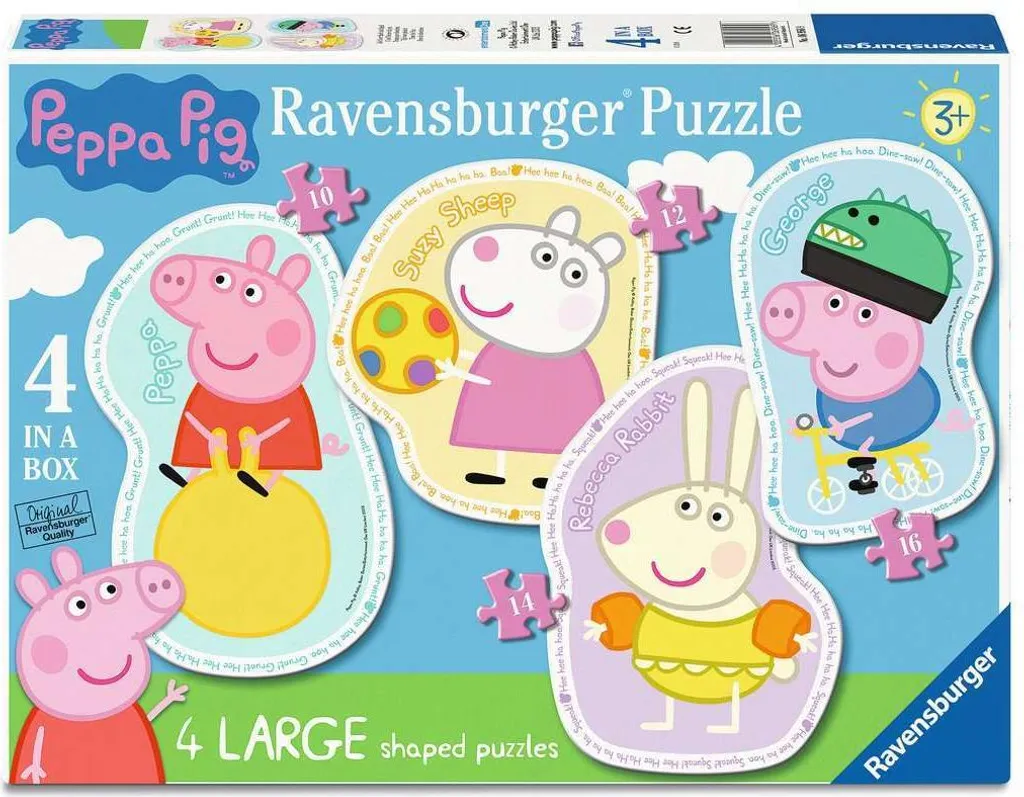 Activité éveil puzzle Peppa Pig idéal pour occuper les enfants de 3 ans