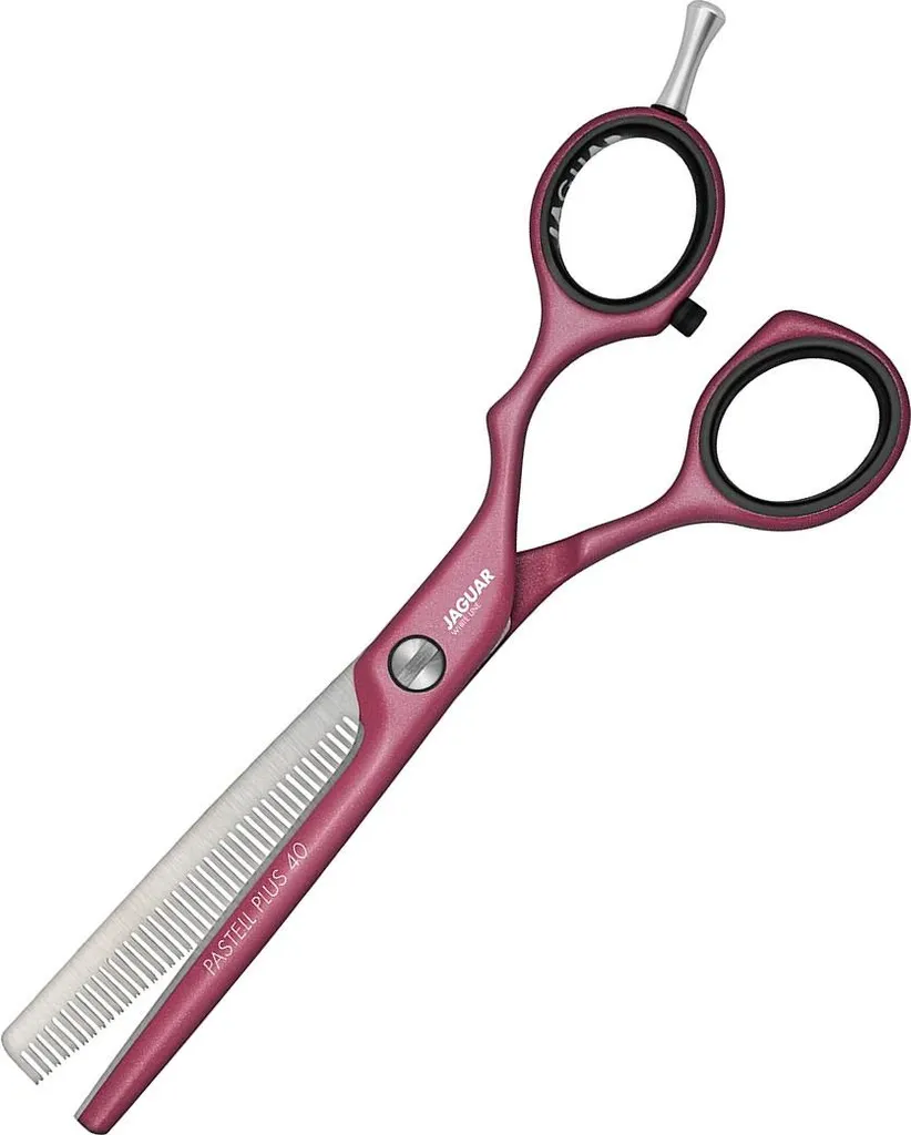Ciseaux sculpteurs de coiffure Jaguar Pastell Plus 40 Berry 5.5 Offset