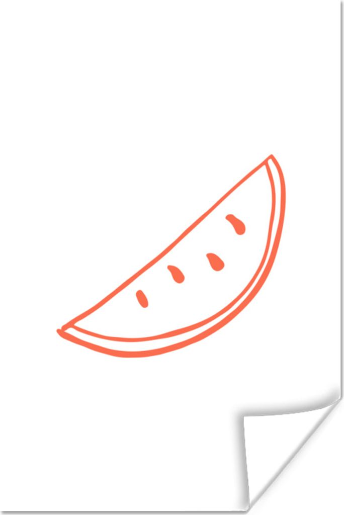 MuchoWow Poster Sommer - Obst - Abstrakt 60x90 cm - Wanddekoration
