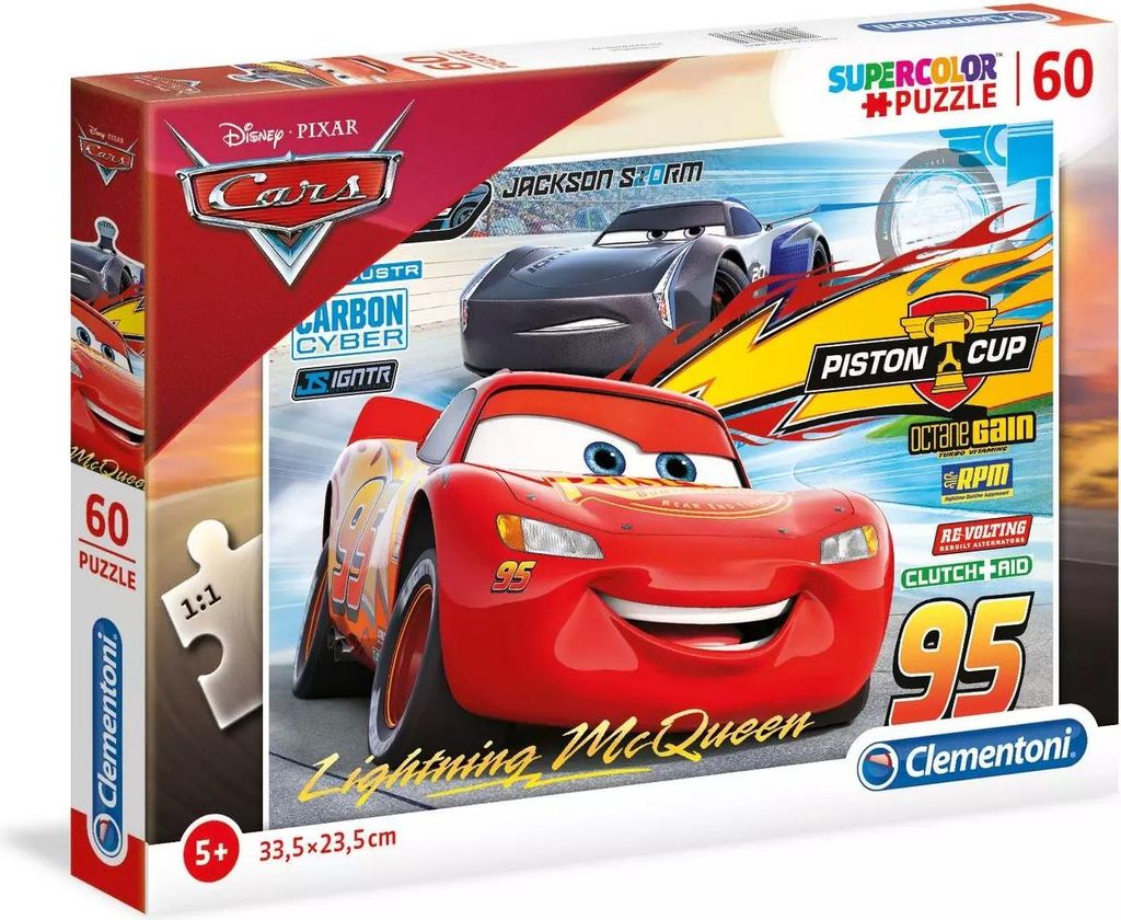 Puzzle 60 Super Colour Cars 3 26973 Immagine del prodotto 