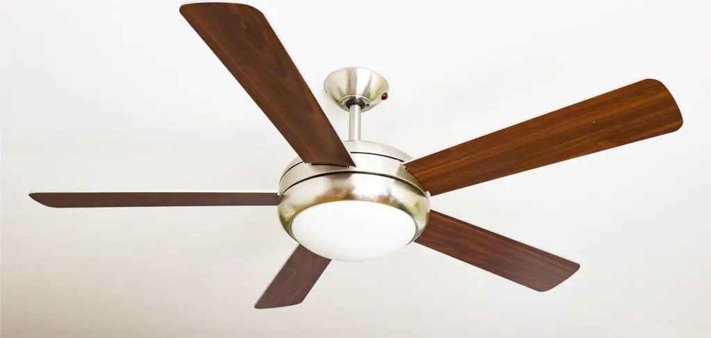 Ventilateur de plafond Ursa Pales Réversibles Noyer Argent et Luminaire