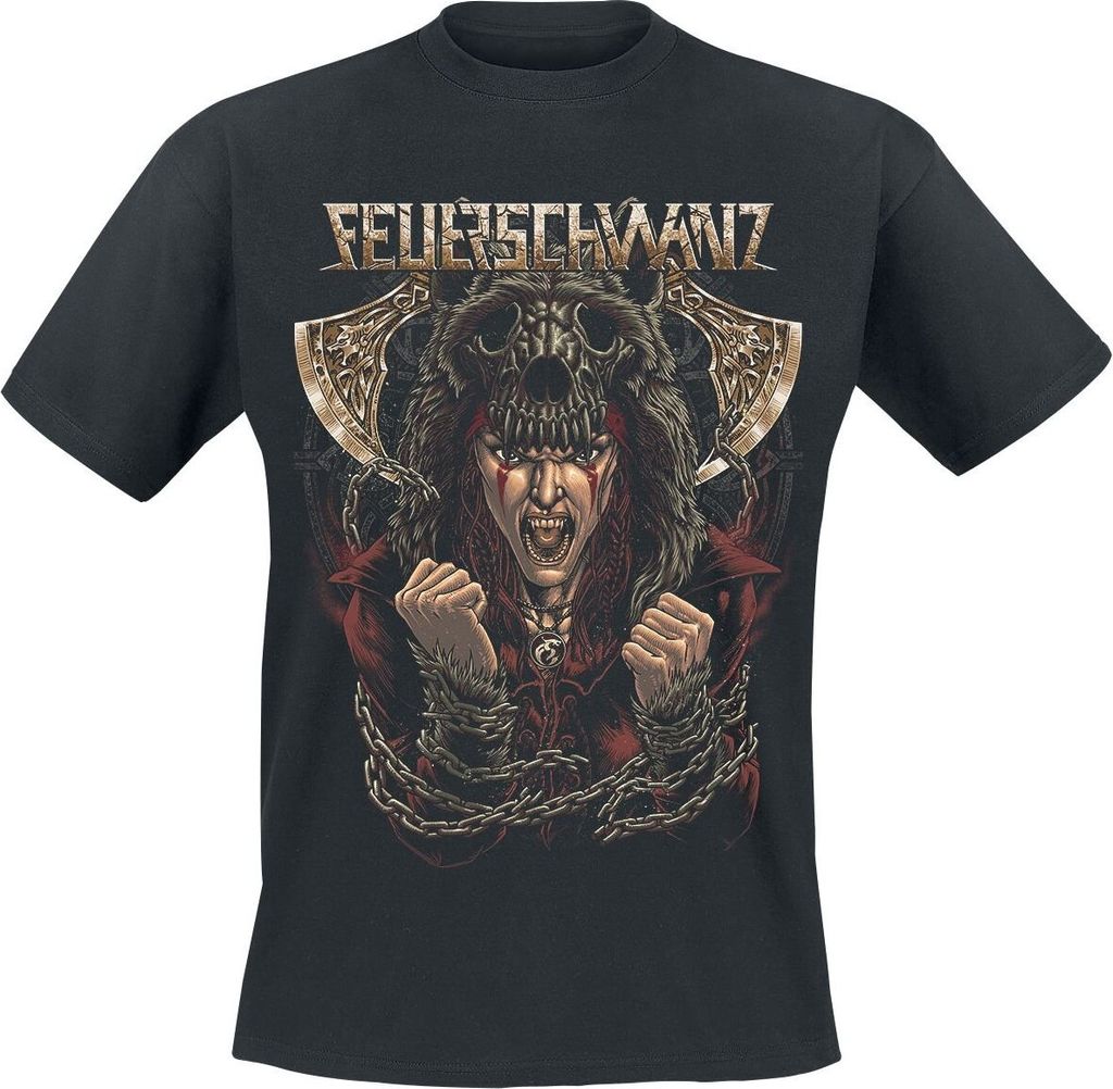 Feuerschwanz T-Shirt Herren Bastard von Asgard schwarz L