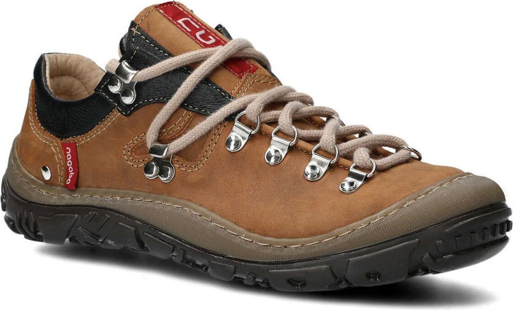 nagaba Wanderschuhe Damen Lederschuhe Trekkingschuhe Frauen, Braun, 38