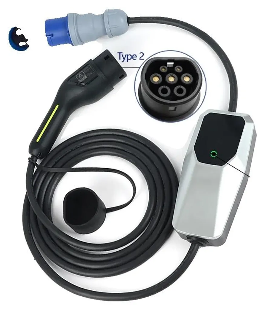 Chargeur EV Type 2 32A Anti-Surcharge : Rechargez en Toute Sécurité